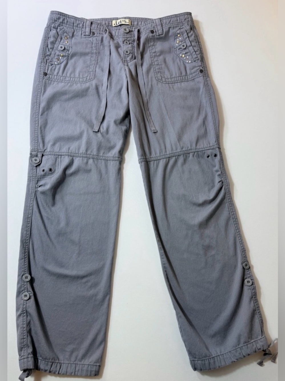 Vintage 90’s LEI Juniors Gray Cargo Pants